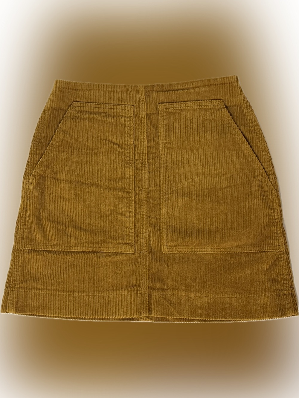 Uniqlo Corduroy Skirt in Mustard Yellow